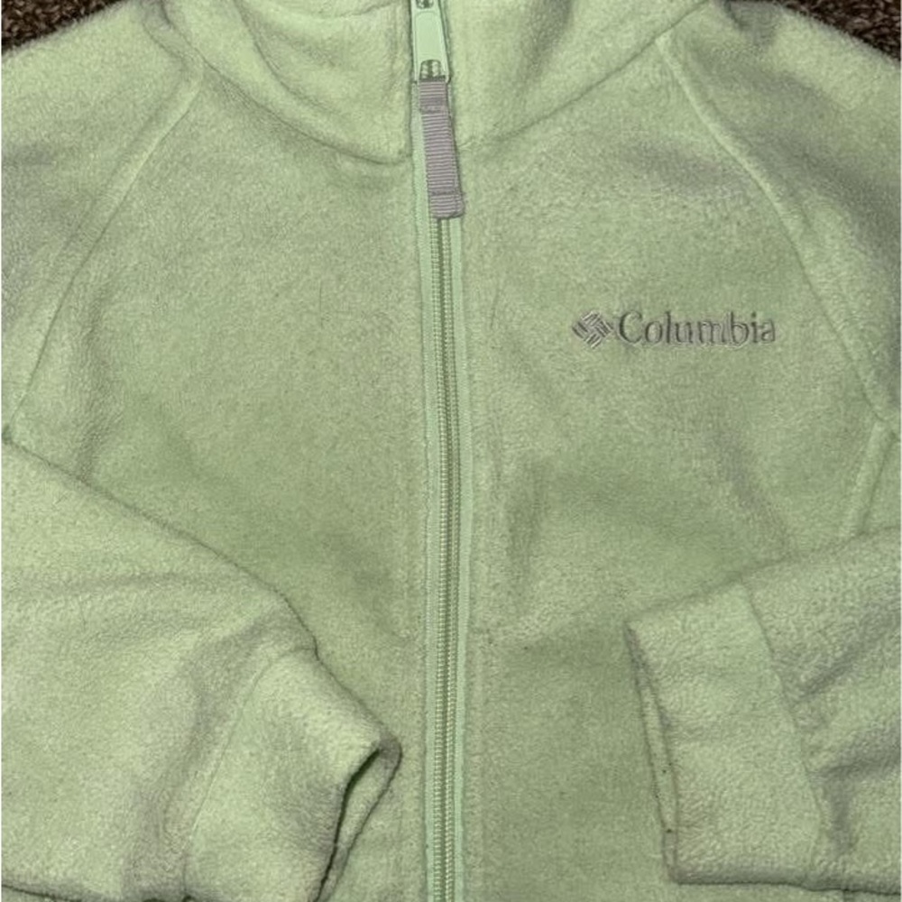 Columbia Mint Green Fleece Jacket